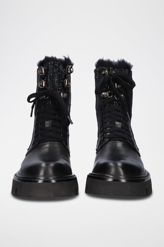 Bottines en cuir - Noir