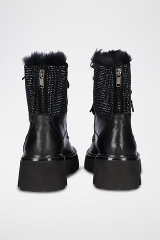 Bottines en cuir - Noir