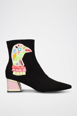 Bottines - Noir et rose