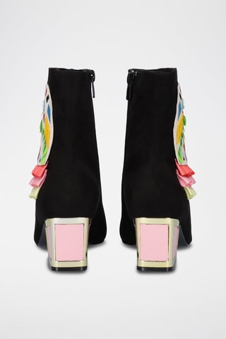 Bottines - Noir et rose