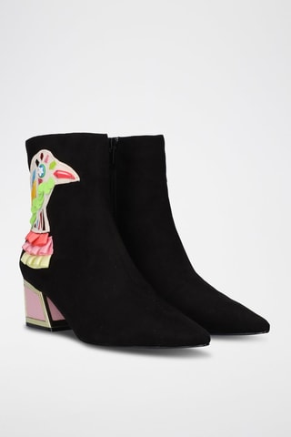 Bottines - Noir et rose
