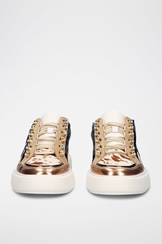 Baskets plateformes en cuir - Blanc