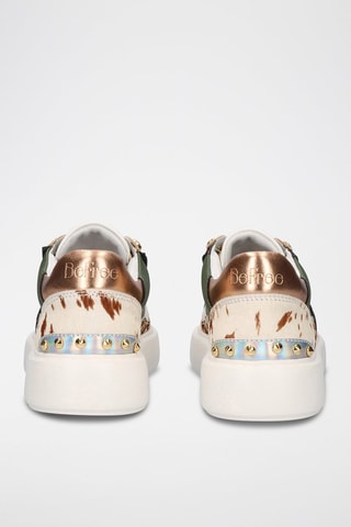 Baskets plateformes en cuir - Blanc