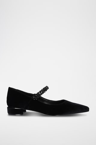 Ballerines à talons - Noir
