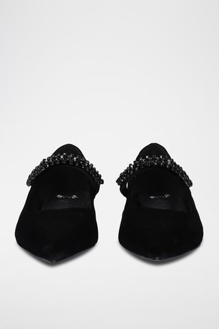 Ballerines à talons - Noir