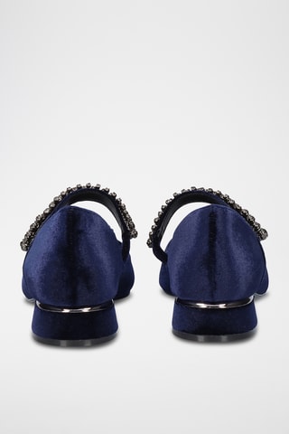 Ballerines à talons - Bleu