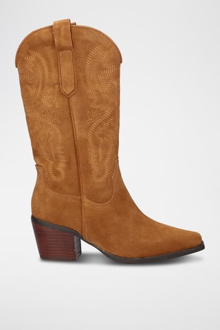 Bottes en cuir - Camel