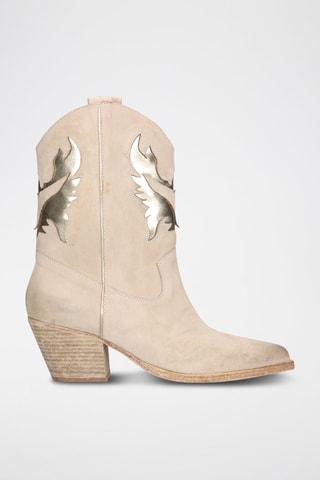 Santiags en cuir - Beige