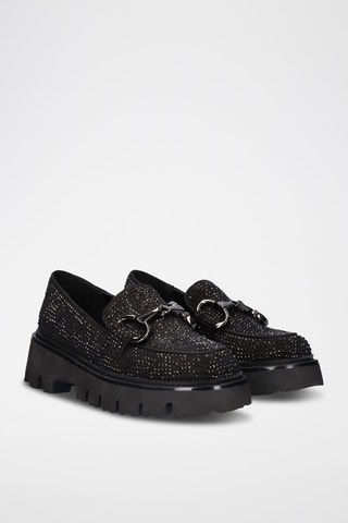 Mocassins en cuir - Noir