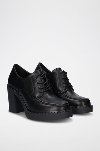 Derbys à talons - Noir