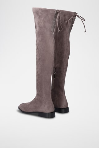 Cuissardes en cuir - Gris