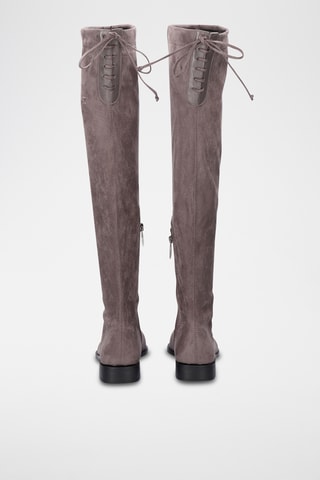 Cuissardes en cuir - Gris