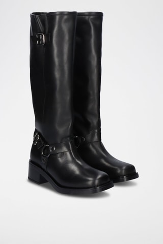 Bottes en cuir - Noir