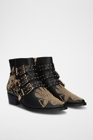 Bottines en cuir - Noir