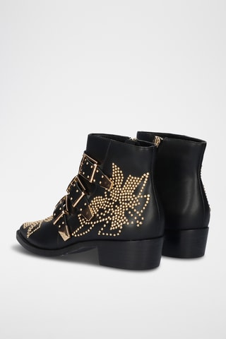 Bottines en cuir - Noir