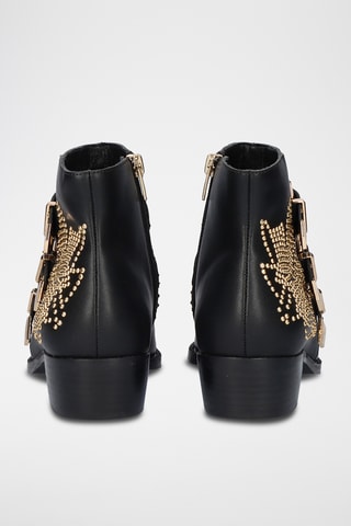 Bottines en cuir - Noir