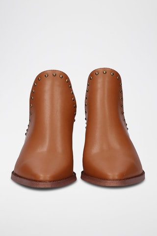 Bottines en cuir - Marron