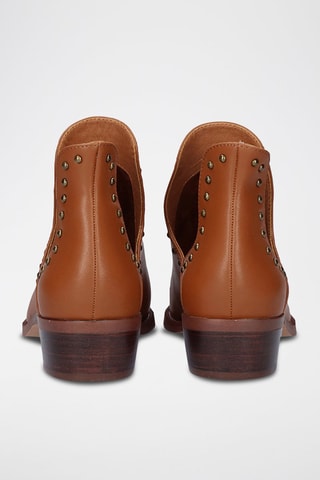 Bottines en cuir - Marron