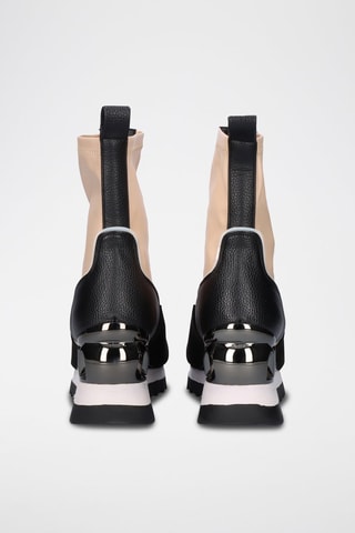 Bottines compensées - Beige