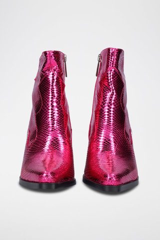 Bottines en cuir - Rose