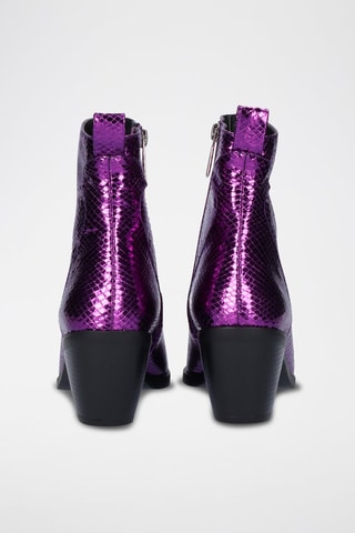 Bottines en cuir - Violet