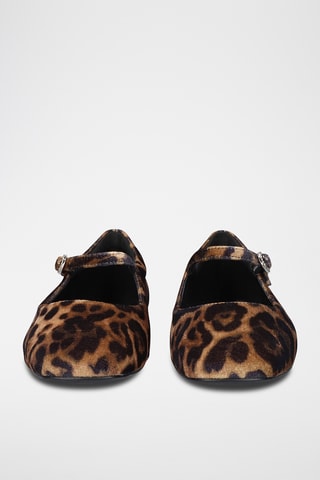 Babies en cuir - Noir et orange