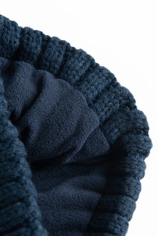 Bonnet à pompon - Bleu