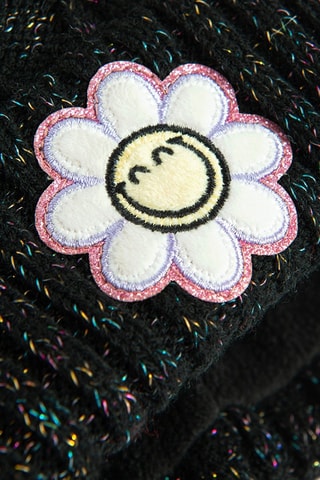 Bonnet à pompon - Noir