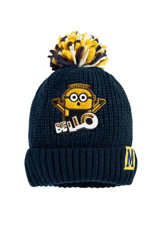 Bonnet à pompon Otto Les Minions - Bleu marine