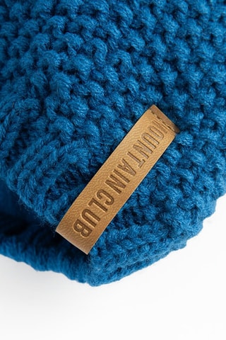 Bonnet à pompon - Bleu
