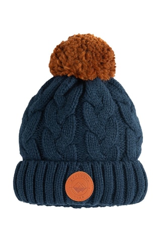 Bonnet à pompon - Bleu