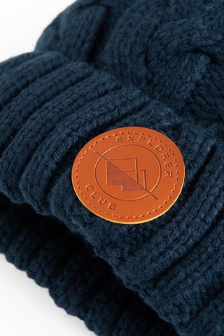 Bonnet à pompon - Bleu