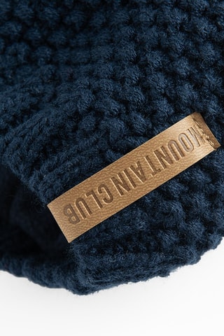 Bonnet à pompon - Bleu