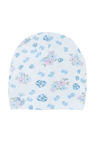 2 bonnets - Ciel et blanc