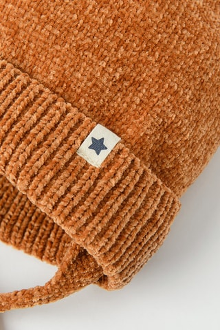Bonnet à pompon - Marron clair