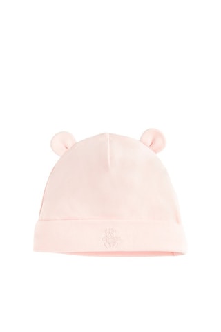 2 bonnets - Rose et blanc