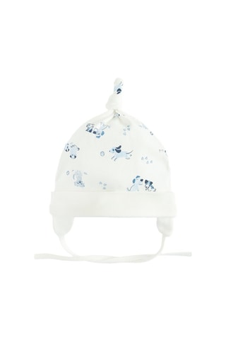 2 bonnets - Bleu et blanc