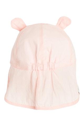 Casquette safari à oreilles - Rose poudré