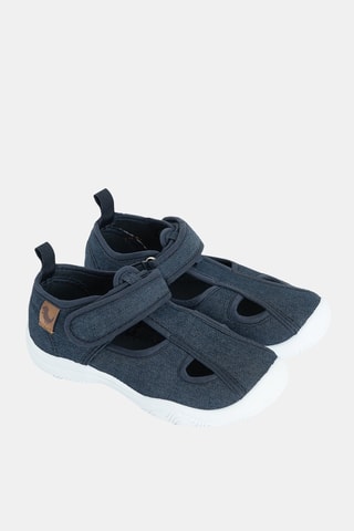 Sandales en jean - Bleu foncé