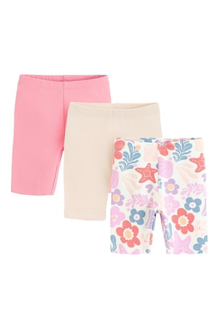 3 pantys - Rose, beige et écru