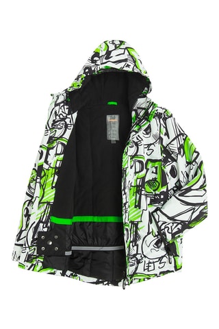 Veste de ski à capuche - Blanc