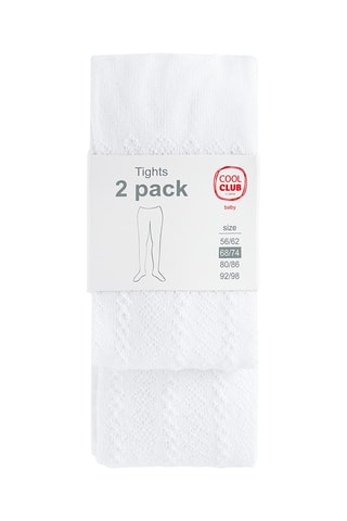 2 paires de collants - Blanc