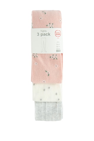 3 paires de collants - Rose