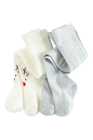 2 paires de collants - Gris
