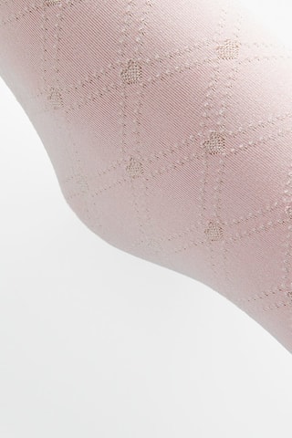 2 paires de collants - 60 deniers - Blanc et rose