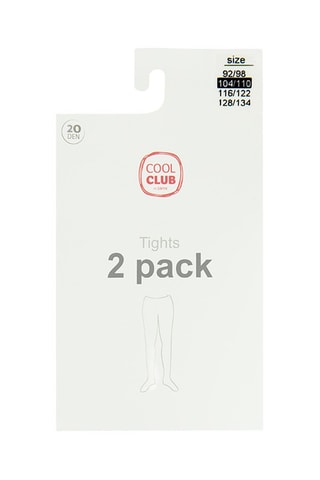 2 collants - 20 deniers - Blanc