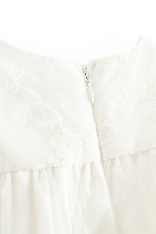 Robe en tulle brodé - Blanc