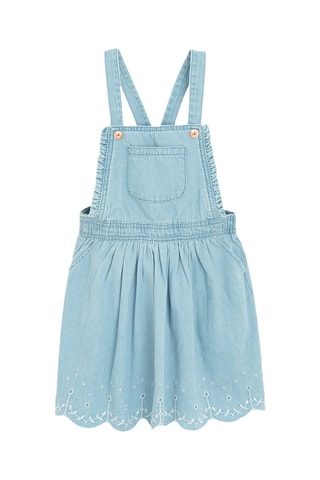 Robe salopette en jean - Bleu cobalt