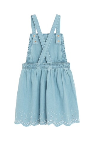 Robe salopette en jean - Bleu cobalt