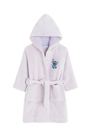 Peignoir à capuche Stitch et Angel Lilo et Stitch Disney - Violet